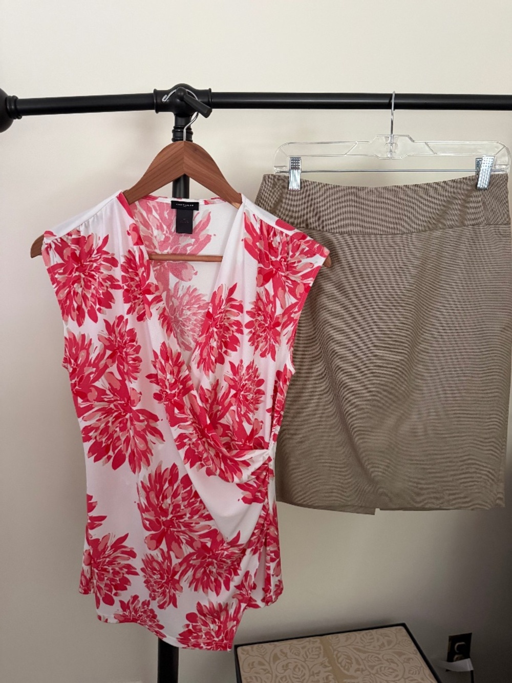 Ann Taylor Outfit with Blouse and Skirt